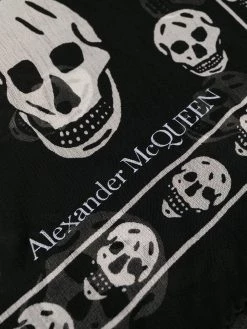 Alexander McQueen skull motif scarf
