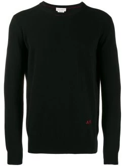 Alexander McQueen embroidered logo jumper