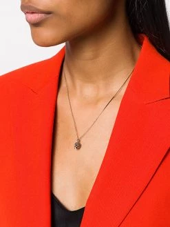 Alexander McQueen pave skull necklace