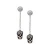 Alexander McQueen skull embellished drop earrings