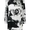 Alexander McQueen Torn Rose print dress