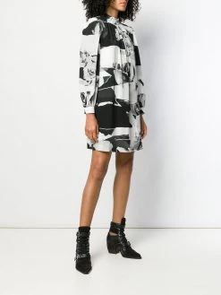 New ⌛ Alexander McQueen Torn Rose print 👗 dress 🛒 9 Alexander McQueen Torn Rose print dress