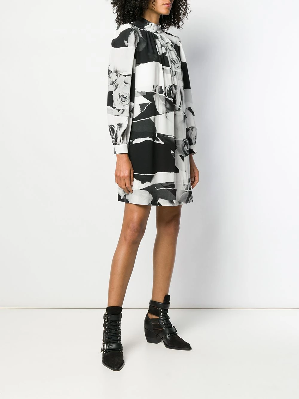 New ⌛ Alexander McQueen Torn Rose print 👗 dress 🛒 3 Alexander McQueen Torn Rose print dress