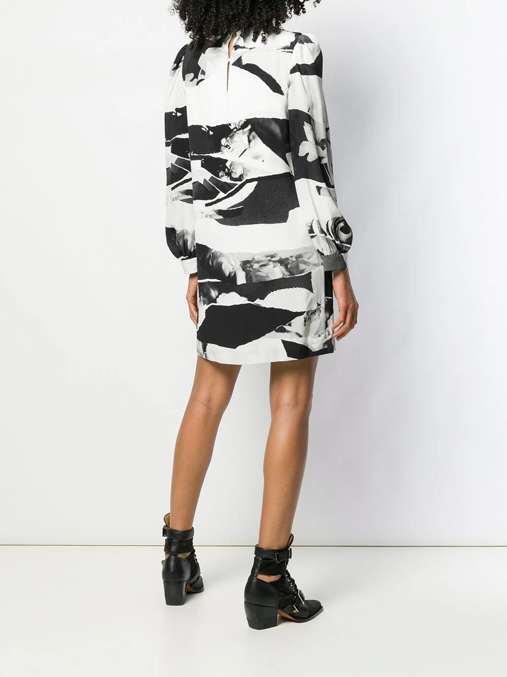 New ⌛ Alexander McQueen Torn Rose print 👗 dress 🛒 4 Alexander McQueen Torn Rose print dress