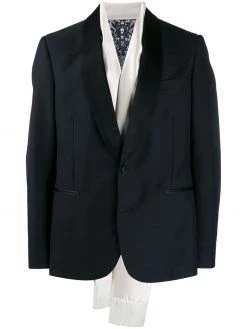 Alexander McQueen evening scarf tuxedo jacket