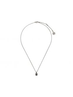 Alexander McQueen pave skull pendant necklace
