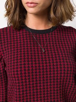 Alexander McQueen pave skull pendant necklace