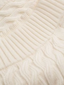 Alexander McQueen boat-neck cable-knit top