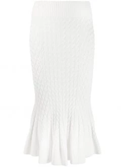 Alexander McQueen knit trumpet midi skirt