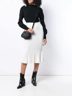 Alexander McQueen knit trumpet midi skirt