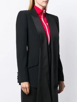 Alexander McQueen silk ribbon embellished blazer