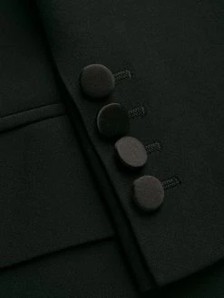 Alexander McQueen silk ribbon embellished blazer