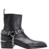 Alexander McQueen Harness Cuban heel boots