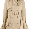 Alexander McQueen ruffle detail trench coat