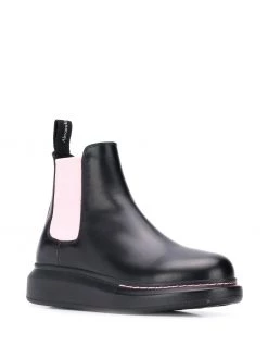 Alexander McQueen contrast panels chelsea boots