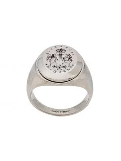 Alexander McQueen engraved signet ring