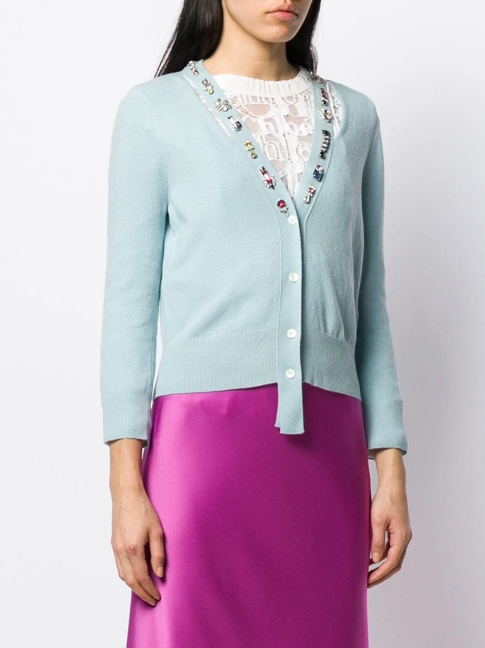 Promo 😍 Alexander McQueen Jewelled neck cardigan ⭐ 3 Alexander McQueen jewelled neck cardigan