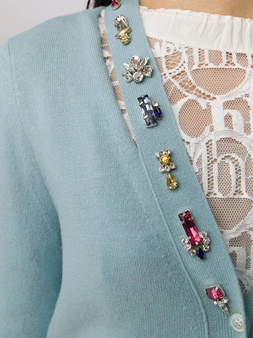 Promo 😍 Alexander McQueen Jewelled neck cardigan ⭐ 5 Alexander McQueen jewelled neck cardigan