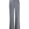 Alexander McQueen check high-waisted trousers