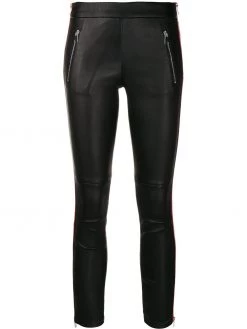 Alexander McQueen striped cropped leggins