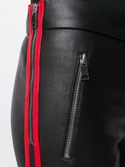 Alexander McQueen striped cropped leggins