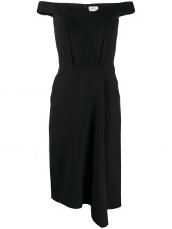 Alexander McQueen off-the-shoulder midi dress