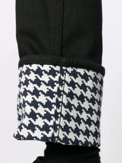 Alexander McQueen dogtooth cuff jeans