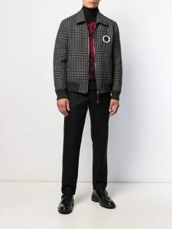 Alexander McQueen skull patch bomber jacket