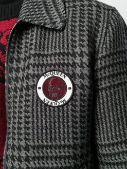 Alexander McQueen skull patch bomber jacket