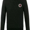 Alexander McQueen houndstooth skull motif jumper