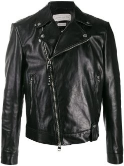 Alexander McQueen off-centre zipped jacket