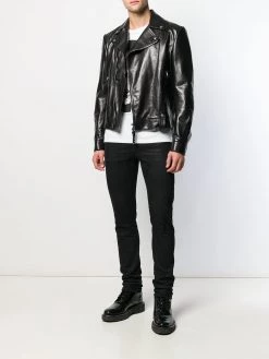 Alexander McQueen off-centre zipped jacket