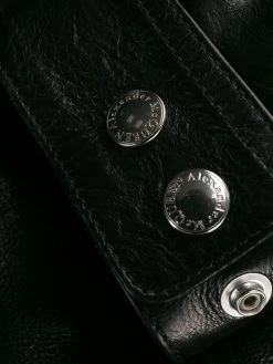 Alexander McQueen off-centre zipped jacket