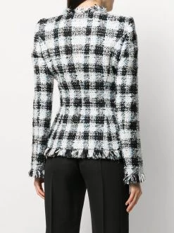 Alexander McQueen Bouclé fitted jacket