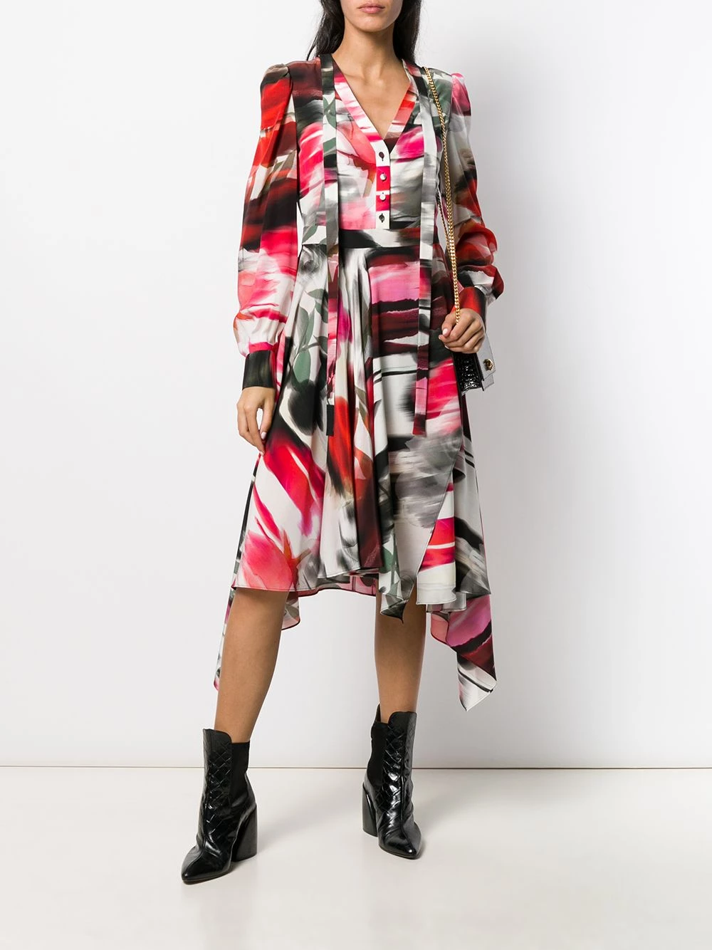 Cheapest ✔️ Alexander McQueen Abstract print 👕 shirt 👗 dress 🌟 2 Alexander McQueen abstract print shirt dress