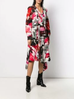 Cheapest ✔️ Alexander McQueen Abstract print 👕 shirt 👗 dress 🌟 9 Alexander McQueen abstract print shirt dress