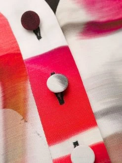 Cheapest ✔️ Alexander McQueen Abstract print 👕 shirt 👗 dress 🌟 13 Alexander McQueen abstract print shirt dress