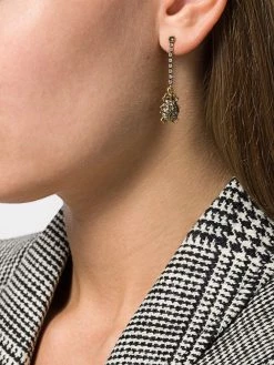 Alexander McQueen pavé beetle earrings