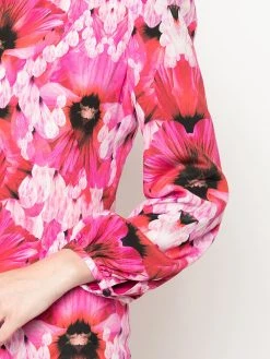 Alexander McQueen floral print ruffled dress