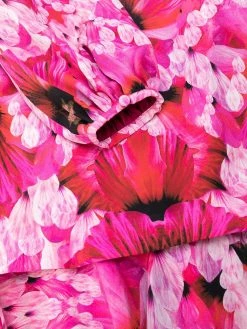 Alexander McQueen floral print ruffled dress