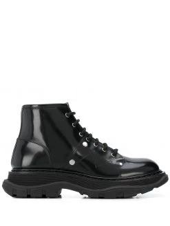 Alexander McQueen Tread lace-up boots