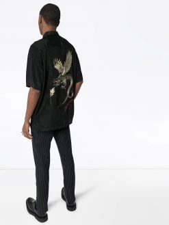 Alexander McQueen dragon embroidered shirt