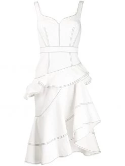 Alexander McQueen ruffled asymmetric dress