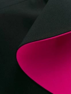 Alexander McQueen two tone ruffled pencil dress