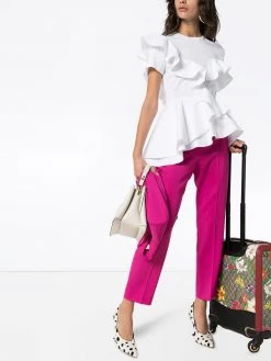 Alexander McQueen ruffle detail T-shirt