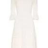 Alexander McQueen crochet frill fit and flare dress