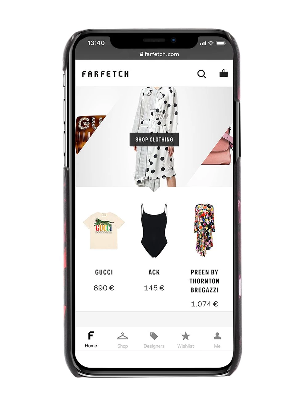 Best Pirce ๐งจ Alexander McQueen Rose print iPhone XS CSS leather case ๐ 2 Alexander McQueen rose-print iPhone XS CSS leather case