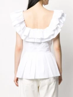 Alexander McQueen ruffle peplum blouse