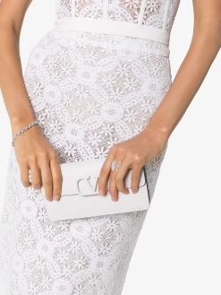 Alexander McQueen high-waist lace pencil skirt