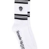 Alexander McQueen ribbed skull print ankle socks